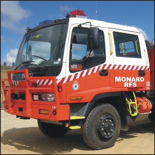 Volunteer firefighters from the Bombala, Cooma-Monaro & Snowy River Districts. Together with support staff they are known as the Monaro Team.