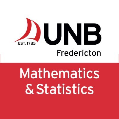 The official Twitter account of the Department of Mathematics & Statistics of the University of New Brunswick in Fredericton.