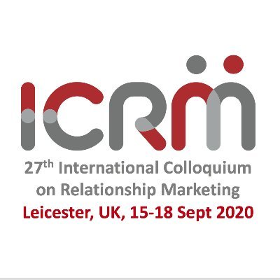 Official Twitter for 27th International Colloquium on Relationship Marketing | Leicester, UK | 14-17 Sept 2021 | @dmuleicester @IOCT_DMU @tgharwood @1suhaomar