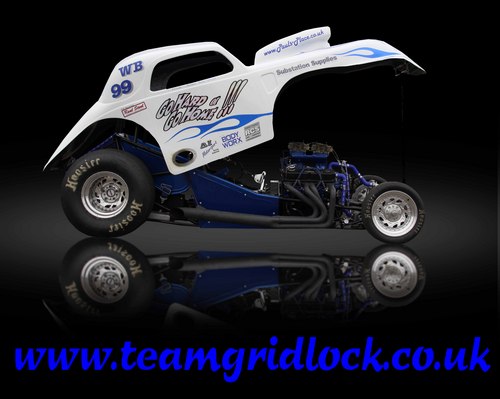 TeamGridlock's profile picture. Drag racing team in Essex, running a Fiat Topolino Competition Altered with 6.7 litre Mopar at Santa Pod and Shakespeare County Raceway
