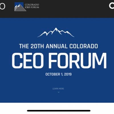 The Colorado CEO Forum is the largest gathering of CEOs, Presidents & Executive/Managing Directors in the Rocky Mountain Region. #ColoradoCEOForum