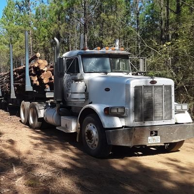 Me and my husband founded this company after deciding to be a owner operator. We haul timber for various groups of loggers.