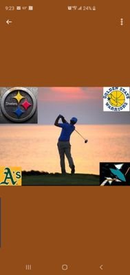 Golf, Steelers, A's, G.S Warriors, S.J Sharks Sports Fan! 
Steaks,Sushi,Thai,Italian Food fan
Red VINO, Saki, Beer Adult Beverage Fan!
SURVIVOR!