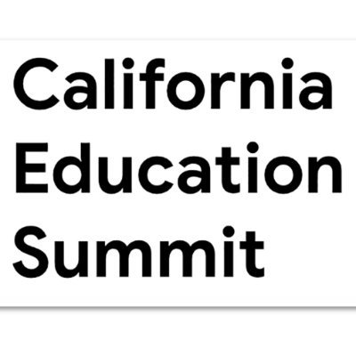 Google for Education’s California Education Summit is an event for only California districts that we've been working with.