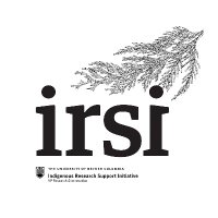 UBC Indigenous Research Support Initiative(@ubcirsi) 's Twitter Profile Photo