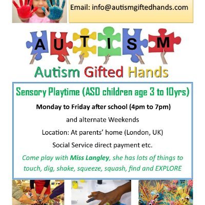 Autism gifted hands is a business enterprise. We specialise in sensory play, LEGO therapy, Bucket activity,Interventions,Barriers games and sensory circuit et.