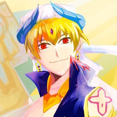やまあおい ギルガメッシュくんとエルキドゥくんのなかよしまんが 4コマ目のセリフが描きたくて描きました