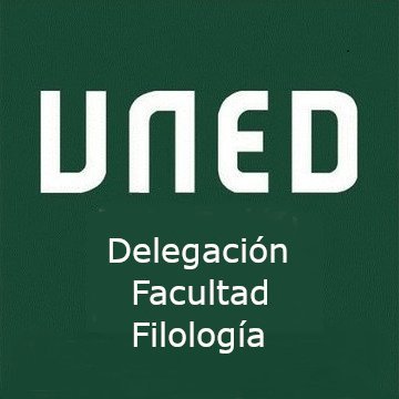 Este es el usuario de twitter de la Delegación de Alumnos de la Facultad de Filología de la UNED.