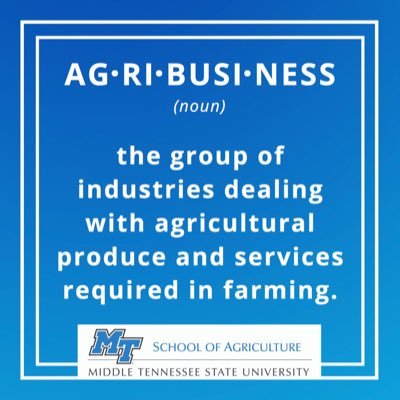 The official page of MTSU Agribusiness majors.