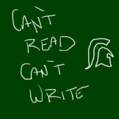 Two guys, one podcast on the Michigan State Spartans. “Can't Read, Can't Write,” wherever you find fine podcasts. #GoGreen DM for advertising opportunities.