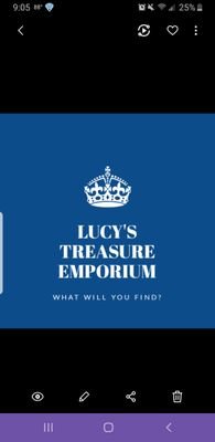 We have an eclectic collection of jewelry, antiques, and other treasures we sell at fair market or below prices. Follow us on Poshmark: @lucytreasures1