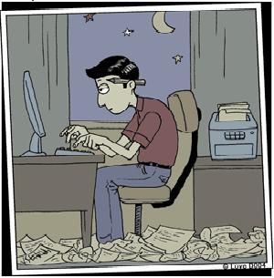 I write therefore I am... a dick. Please send me your funny first lines!!!
