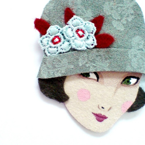 I create unique felt brooches and sell my art in my etsy shop. I am a wife and a mother.