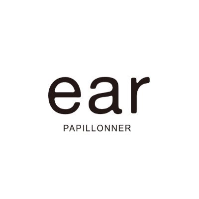 グレー素材表地ear PAPILLONNER