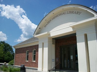 Hazen Memorial Library, the public library of Shirley, Massachusetts located at 3 Keady Way, 978-425-2620