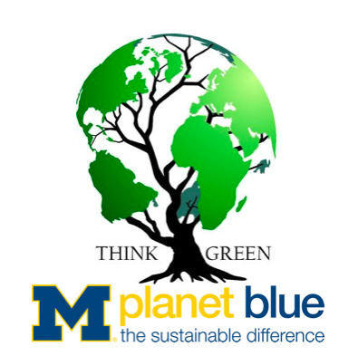 GoBlueLiveGreen's profile picture. Follow our Twitter for tips on how to be green and updates about sustainability at the University of Michigan!

Like our corresponding facebook page!