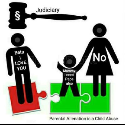 For Child Rights, Shared Parenting, Joint Custody, Legal Reform, साझा पालन  ಹಂಚಿದ ಪಾಲನೆಯ 
Parental Alienation is child abuse.

DMs open for Non-custodial parent