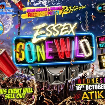 #EssexGoneWild Essex Biggest & Wildest Sold Out Party 😜🥳 @UniVibez