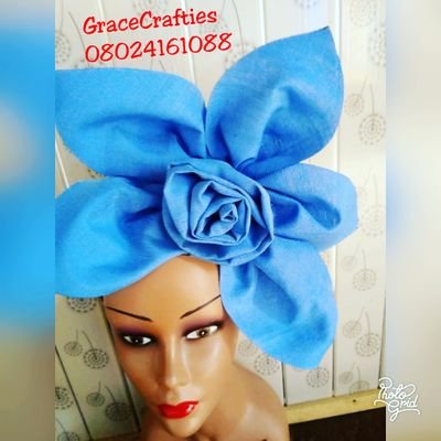 Gracecrafties
knownfor standard hair gearls for women.
hat
fascinator
turban
hand fan and bridal umbrella.
bridal bookay 
floral hoops
etc.
whasap 08024161088..