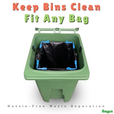 trash can garbage bag holder - Bagez  Clean Bins Without Any Mess Or Hassel