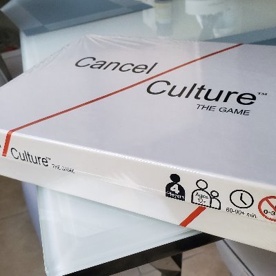Cancel Culture — a fun game of strategy and competitive shaming. Use your indignation wisely. Protect your ShameTank! (4 Players / Ages 12+ / 60+ min.)