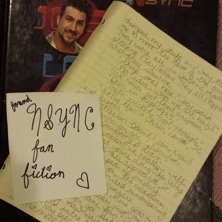 The Found *NSYNC Fan Fiction Radio Hour Podcast enacts pages from a binder found at a thrift store full of some girl’s *NSYNC fan fiction, accompanied by music.