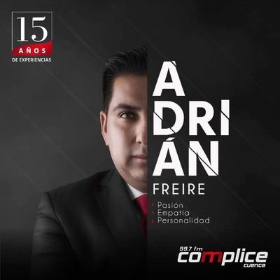 Periodista-Locutor de Cómplice 99.7 Fm y Voz Comercial Radioactiva 88.5 Fm Cuenca// Twitter bajo mi responsabilidad personal.