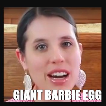 giant barbie egg