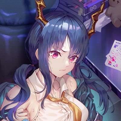 ArknightCh's profile picture. " ชั้นก็แค่มังกรที่ผ่านทางมาเท่านั้นละ ... มีอะไรพอที่ชั้นจะช่วยเหลือนายได้บ้างไม ? "