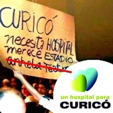 Somos una red social curicana.                            #UnHospitalParaCuricó