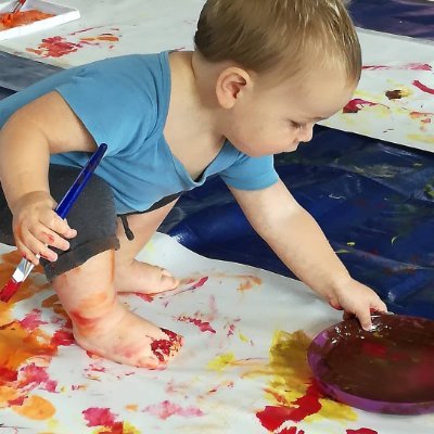 Fun messy play sessions for babies, toddlers and pre-school children in St Erme, Truro, Cornwall