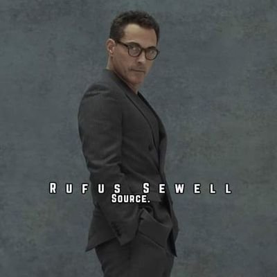 Account Twitter about the actor Rufus Sewell.
