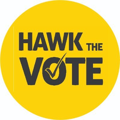 Hey Iowa Hawkeyes! Follow us for info on voter registration, volunteer opportunities, and updates on local elections! #HawktheVote