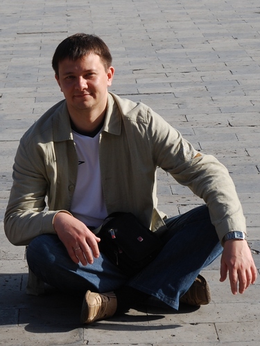 live in Russia, Petrozavodsk, work in IT-company Petrocrypt, is married, there are two sons