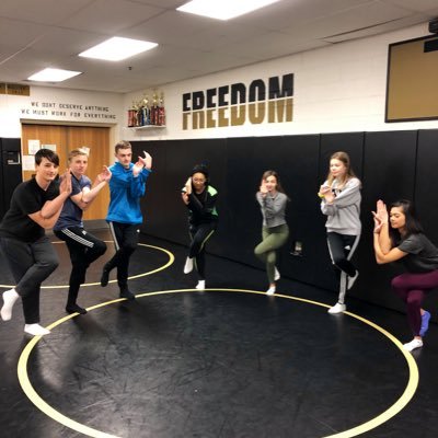 We’re Freedom High School’s Yoga Club. Every Wednesday and Friday from 8:30-9:00 in the Wrestling room. We stretch, relax, and cultivate a positive community.