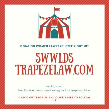 https://t.co/LUQxEy8o7T from fb's #swwlds. Anonymous forum for women lawyers. 
The law is a circus; don't swing on that trapeze alone! 
Site coming soon.