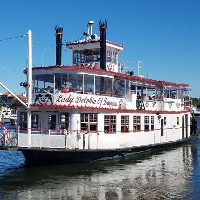 Beautiful cruise of the Halifax River with delicious dining options. Best deal in Florida - only $21.95 (plus tax,tip, and port fee = $29.95).