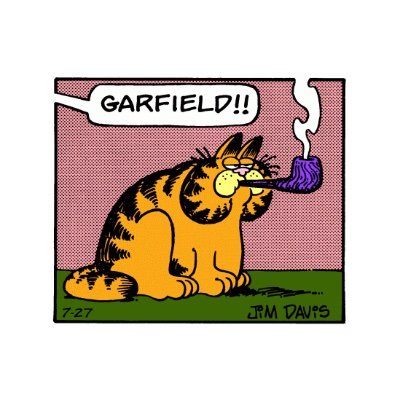 every garfield strip with the pipe punchline. by @xManuelAlvarez