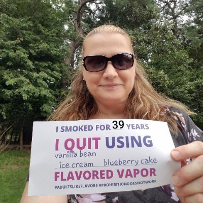 $deborahmeinwieser
I Vape I Vote
57yrs old smoked for 39yrs. Proud vaper for 6 yrs and cig free! Down to 1mg nic
No more asthma!
I can breathe again 🫁