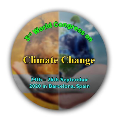 ClimateConf20's profile picture. 3rd World Congress on
#ClimateChange