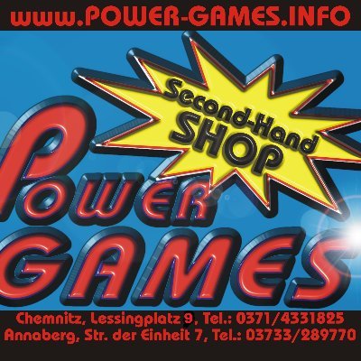 Powergames Second Hand Videogames Chemnitz Lessingplatz:9 und Annaberg Buchholz Strasse der Einheit 7
