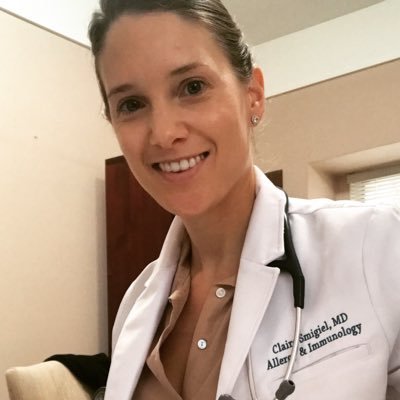 drclairesmigiel's profile picture. Allergist/Immunologist in LA area. Outdoor enthusiast. Sharing non-personalized knowledge & opinions on current allergy research/treatments.