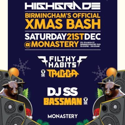HIGHGRADE is a well known drum&bass event based in Birmingham. Established in 2008 we have worked with some of the biggest artists & promoters in DNB.