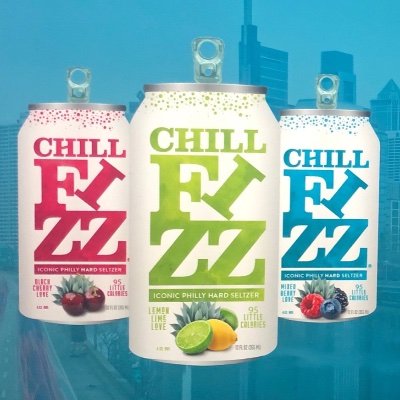 Iconic Philly Hard Seltzer IN STORES NOW!!      95 calories, 4.5% ABV. Must be 21+ to follow. Enjoy great tasting ChillFizz responsibly.