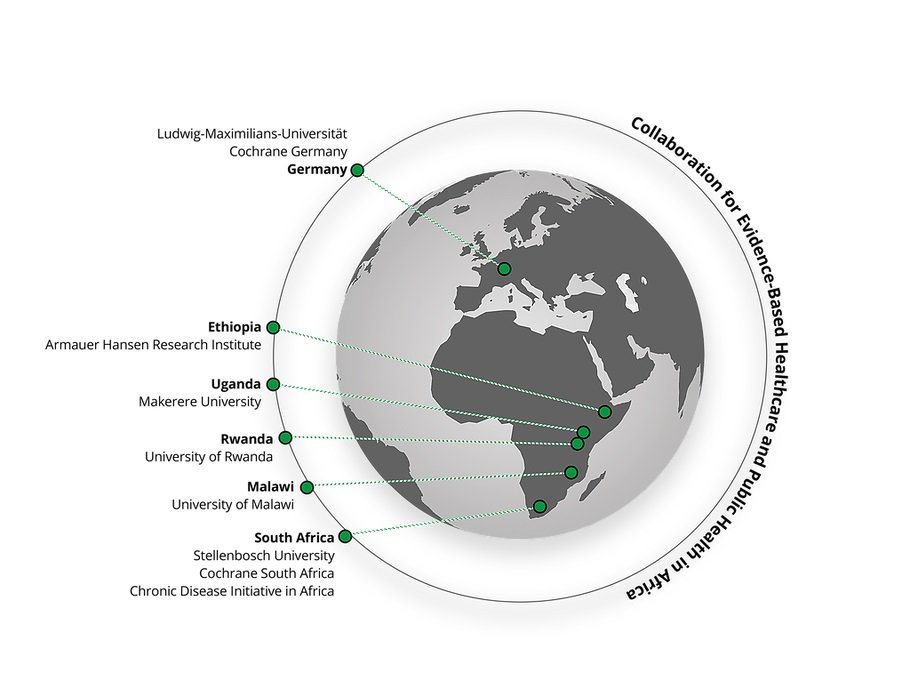 CEBHA+ is a 5 year project aimed at building long term capacity and infrastructure for evidence based Healthcare and Public Health in Sub-Sahara Africa.