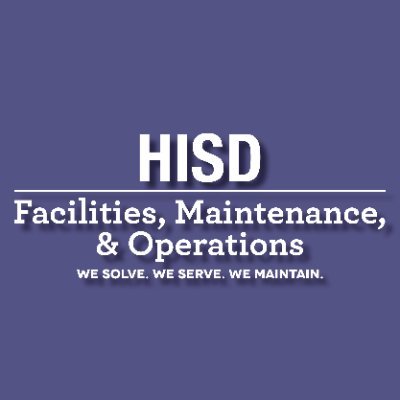 Official Twitter account for the Houston Independent School District's Facilities, Maintenance, and Operations department.