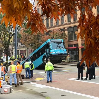 remember that bus who fell into the Sinkhole downtown? that's me.