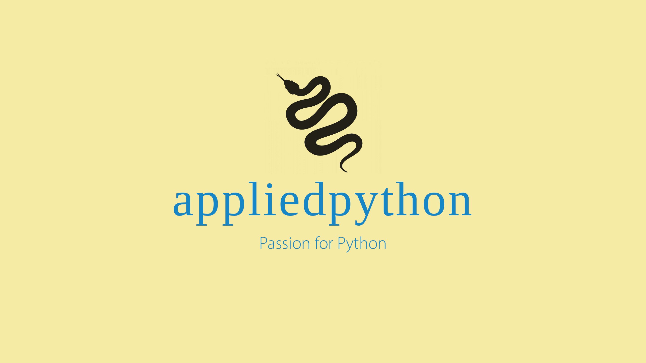 appliedpython's profile picture. applied python.
Passion for Python.
https://t.co/6FhBQJCtZB