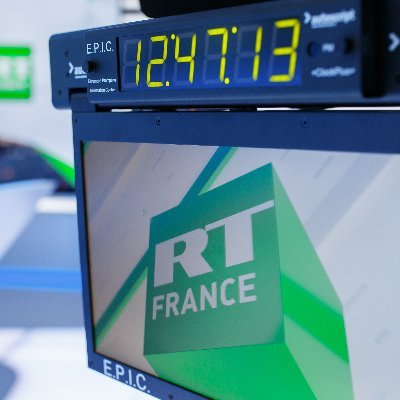 Service Communication de RT France -
Suivez nous sur Freebox #362, CANAL+ #176, myCANAL, FranSat #55, https://t.co/oLZE5KSglC, @rtenfrancais et https://t.co/fkSo4El7b7