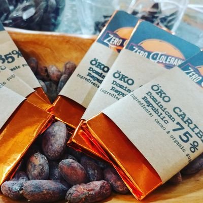 2 ingredient chocolate crafted from bean to bar in Old Britton, Oklahoma.